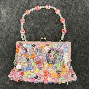 Vintage Style Far Nine Colorful Beaded Women's Bag